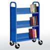 Single Sided Sloped-Shelf Booktruck