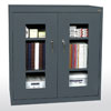 Clear View Counter Height Storage Cabinets